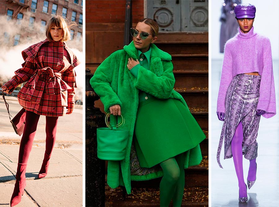 look monochrome avec des collants