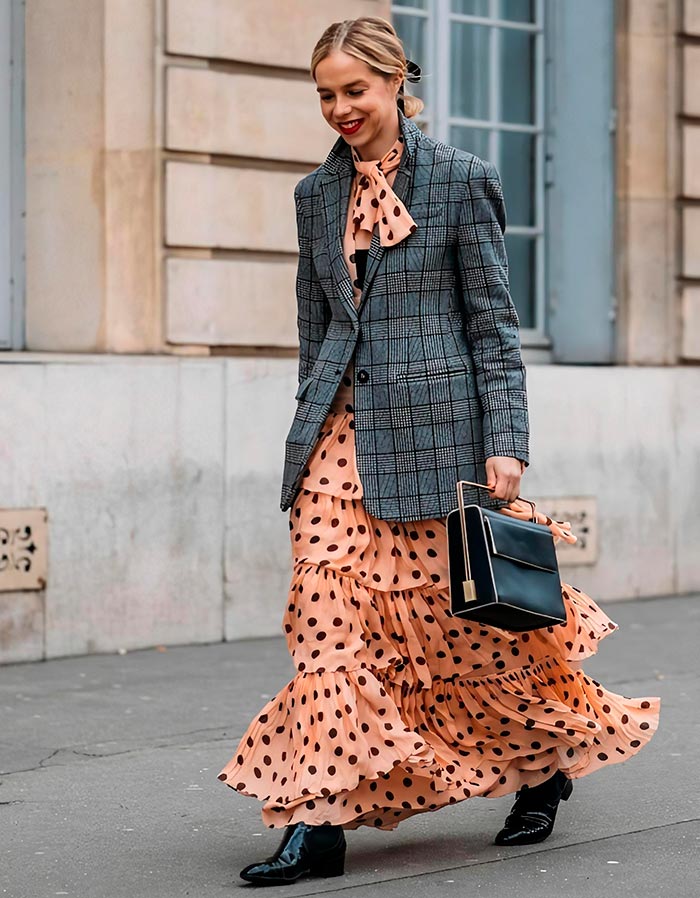 Robe à pois