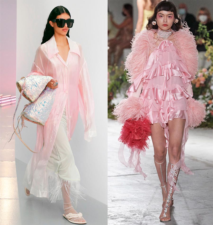 Tenues roses délicates