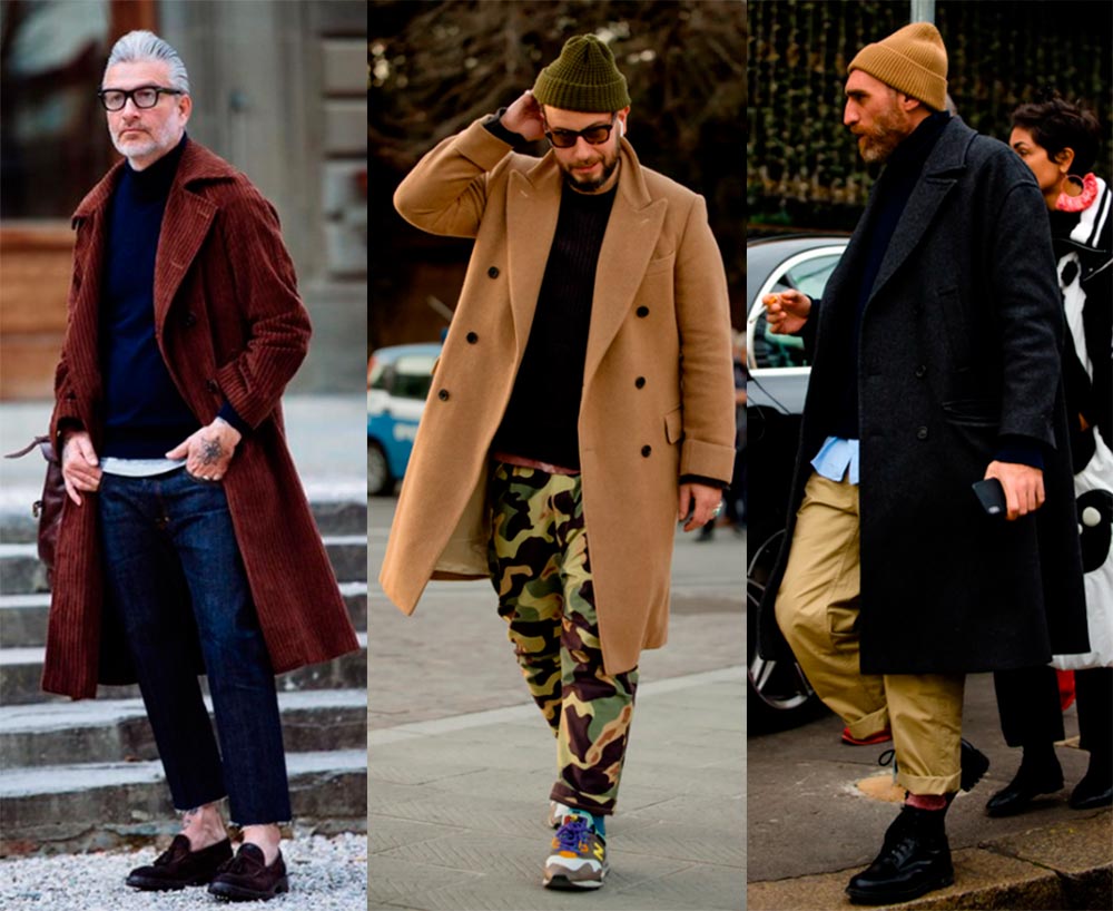 Superposition dans les vêtements pour hommes