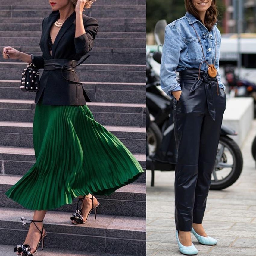 Vêtements contrastés