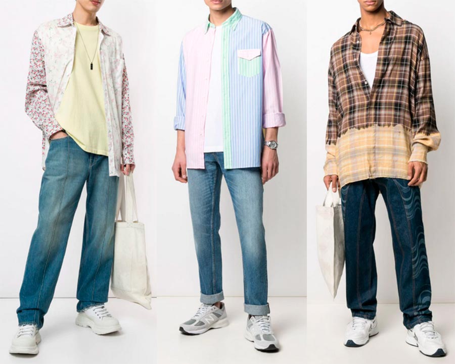 Impressions sur les vêtements pour hommes