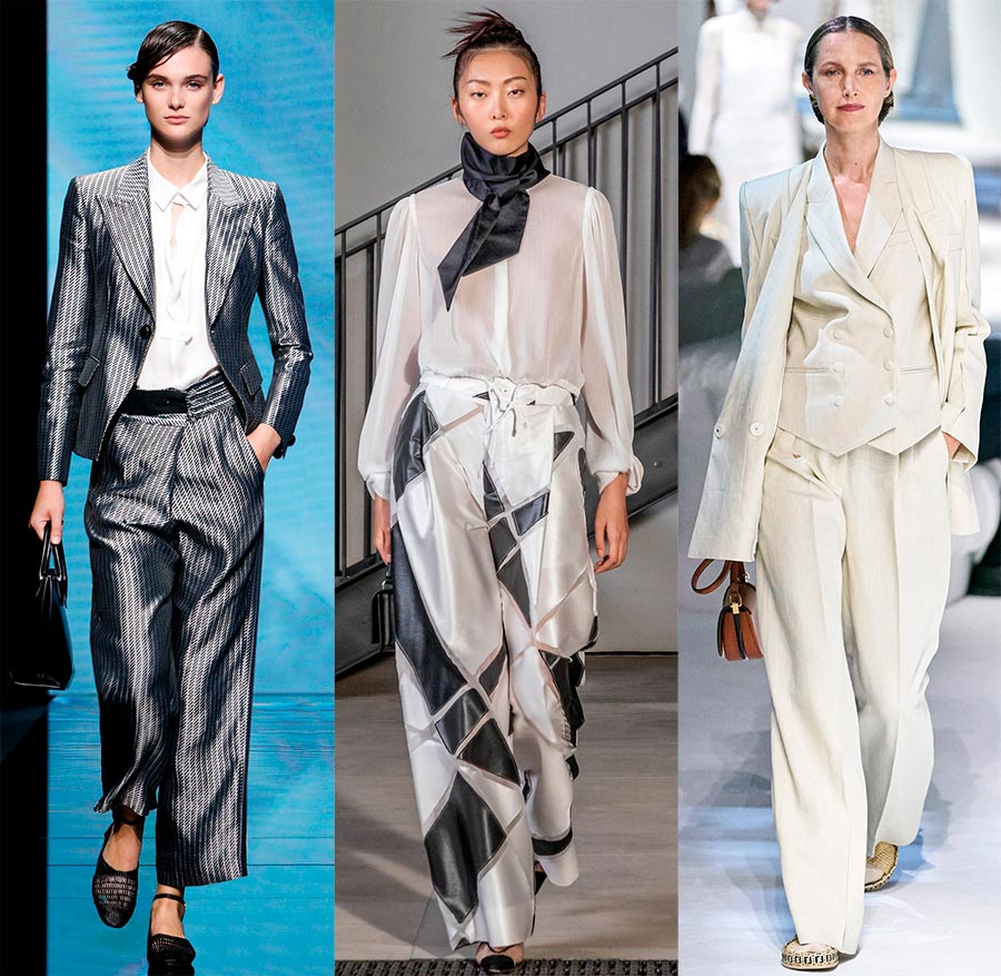 Pantalon large à la mode