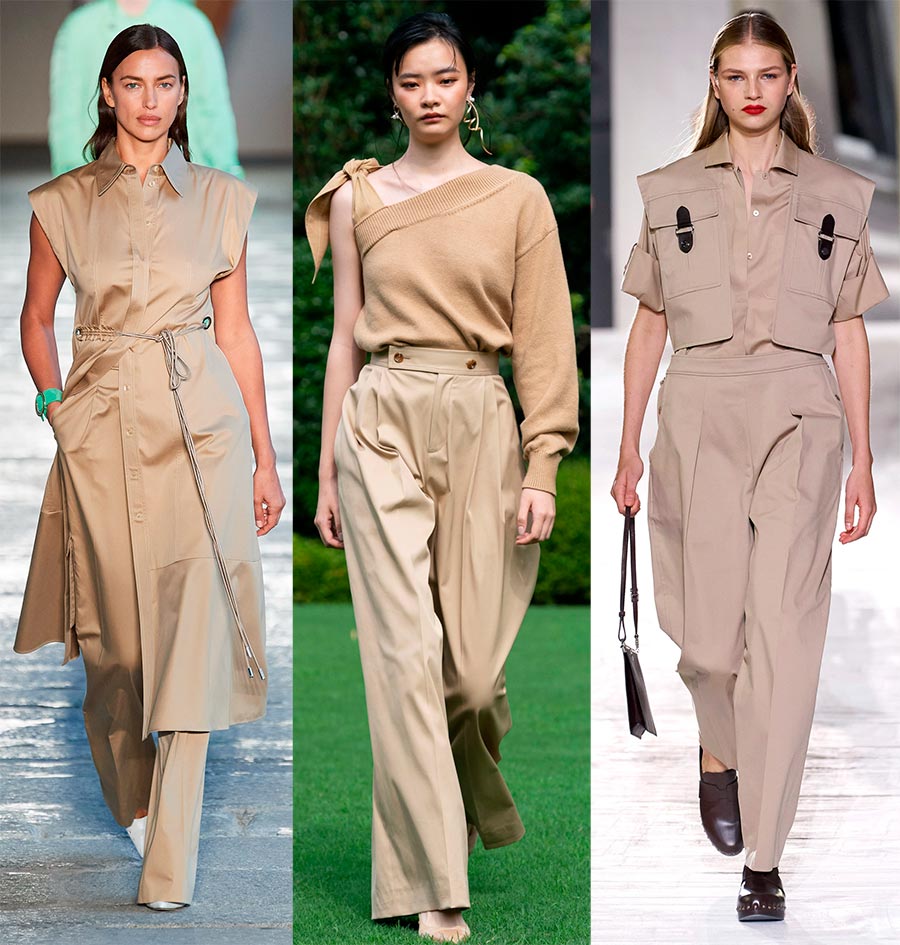 Couleur beige dans les vêtements