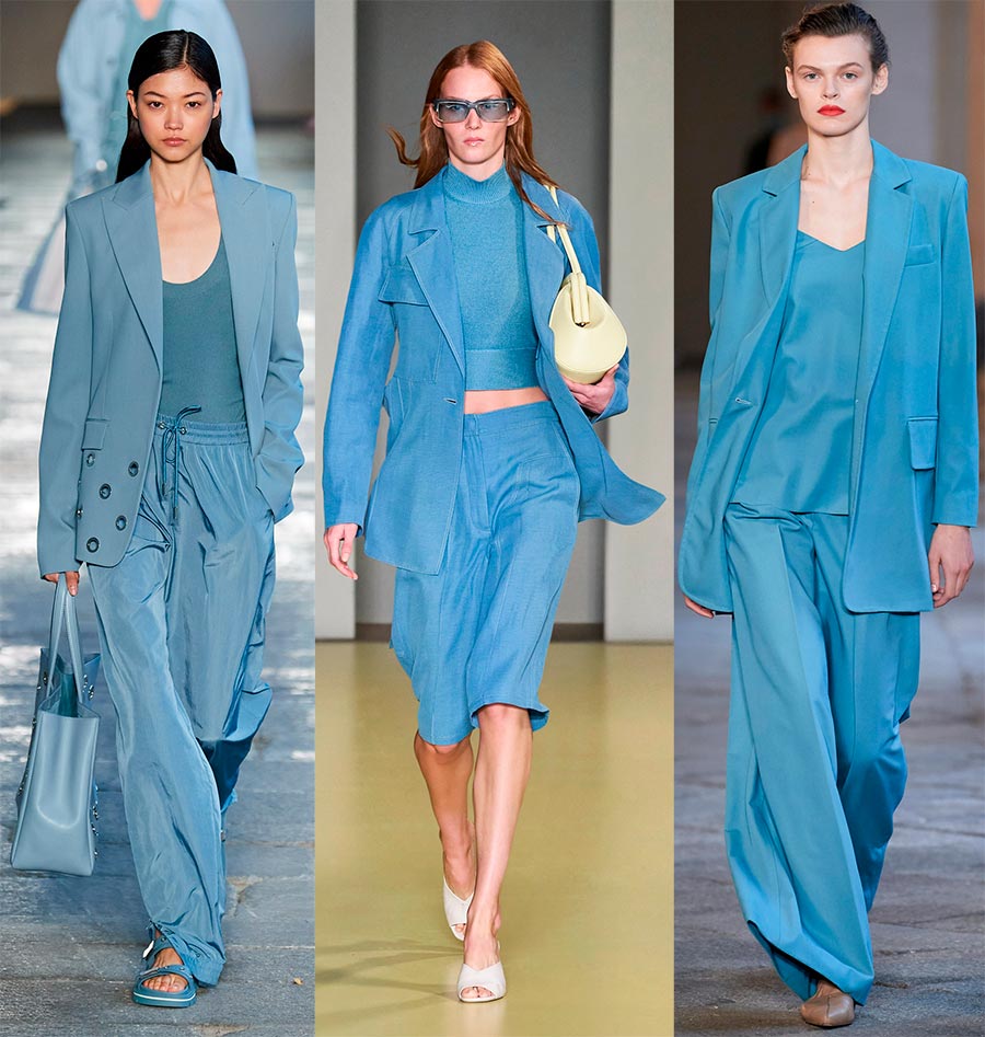 Images monochromes bleues