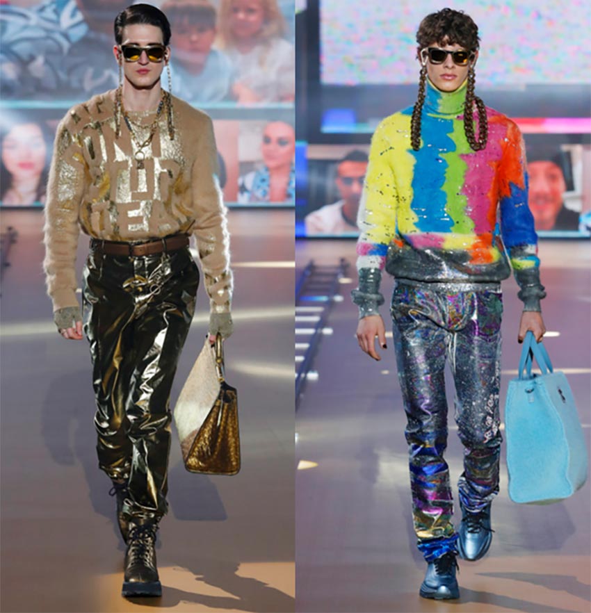 Brillance métallique à la mode