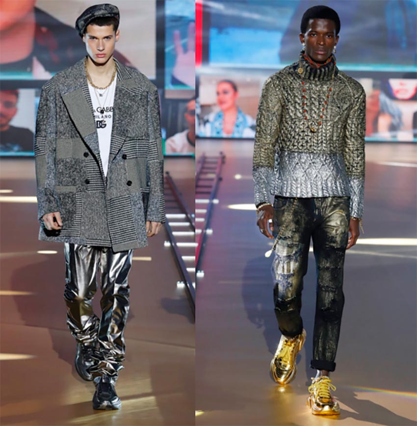 Brillance métallique à la mode