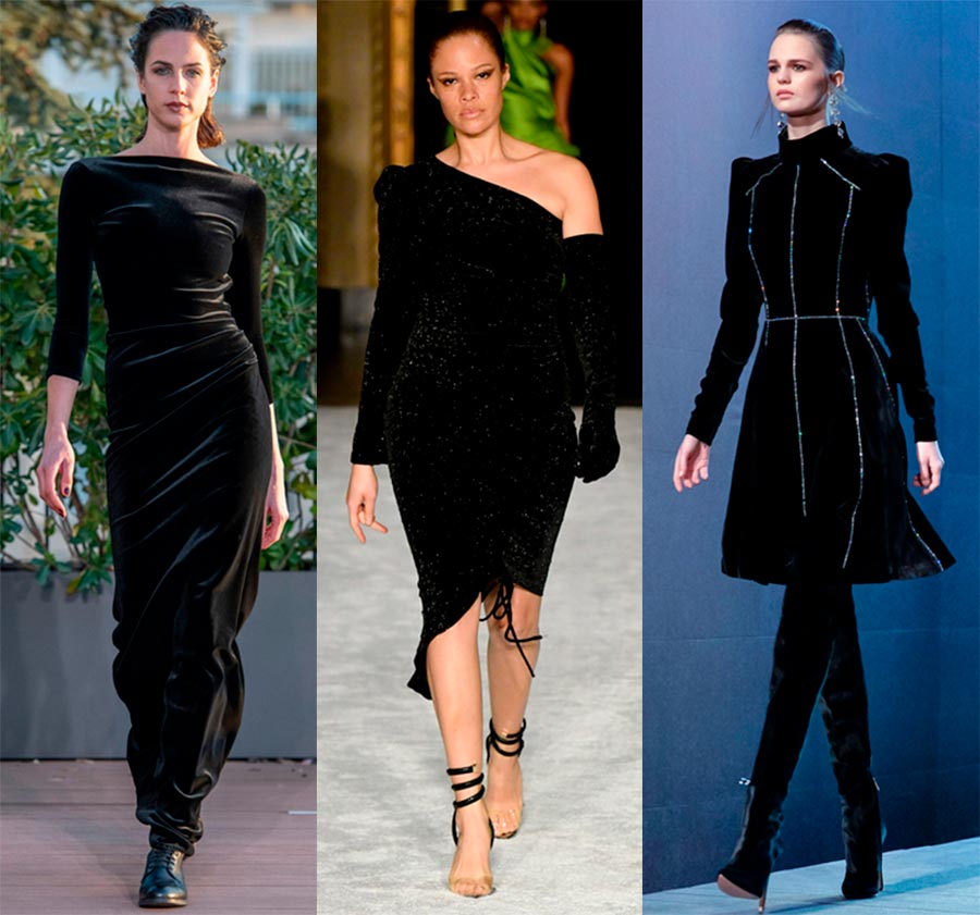 robes de velours à la mode