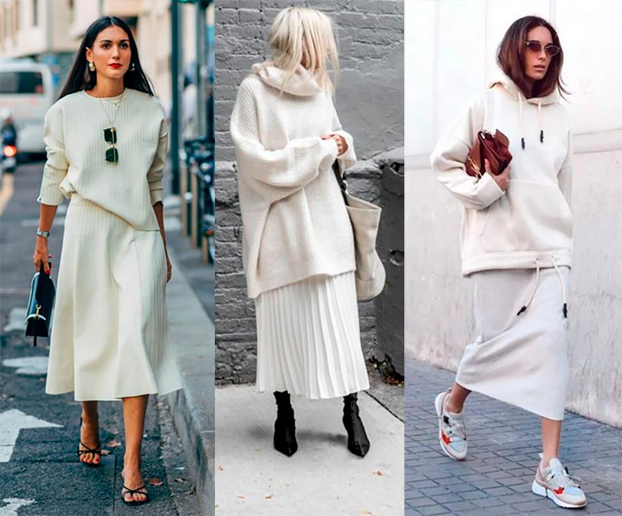 Des choses blanches dans la garde-robe