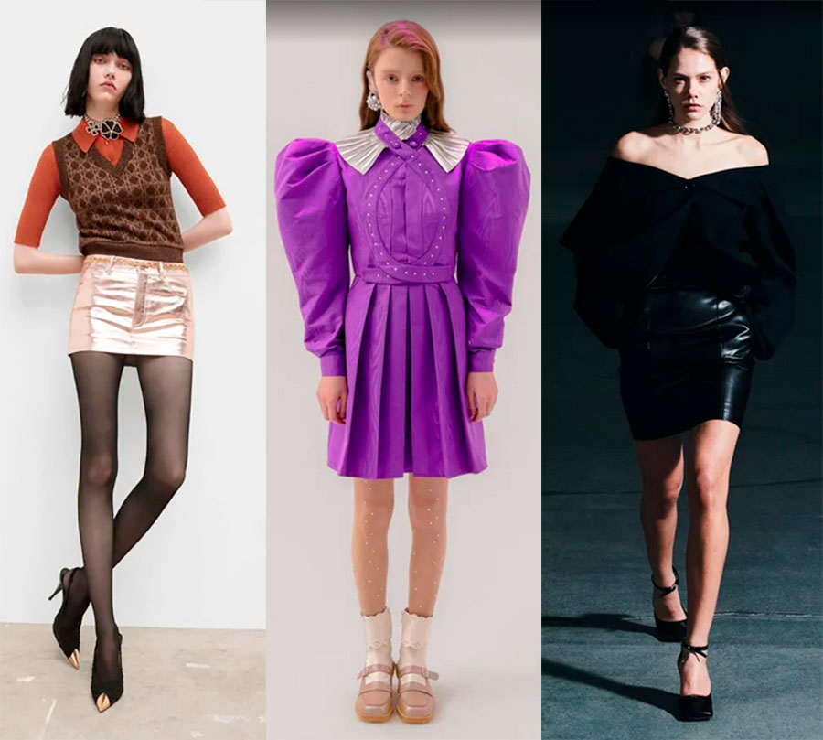 Mini jupes à la mode