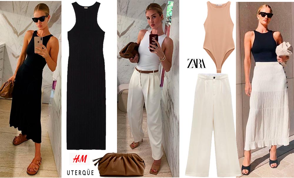 Rosie Huntington regarde