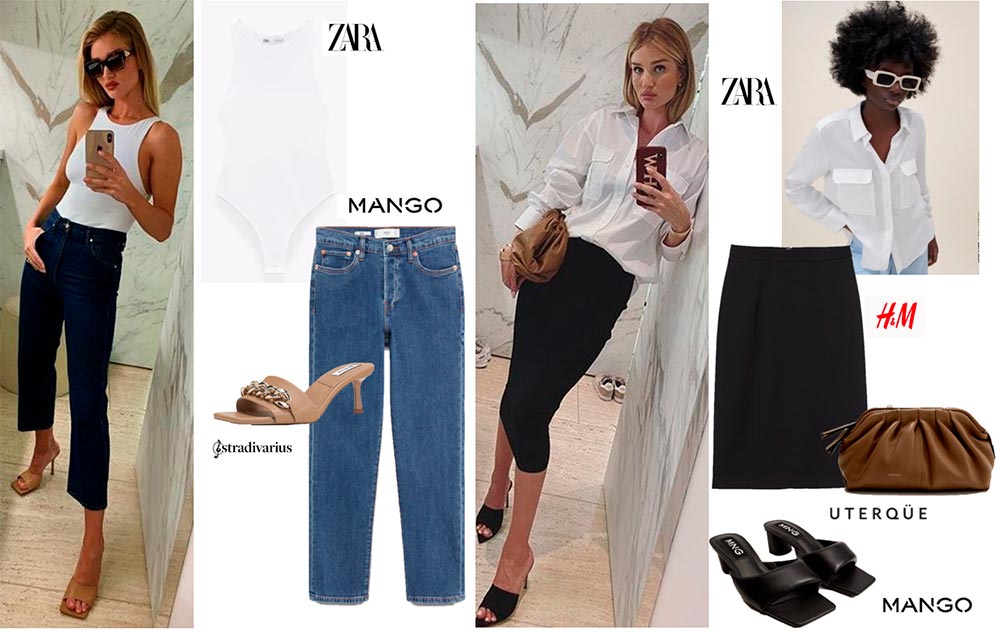 Rosie Huntington regarde