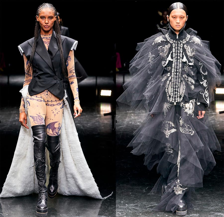 Vêtements avec des dessins de tatouage