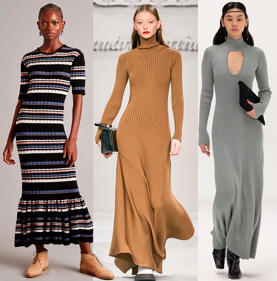 Robes longues en tricot