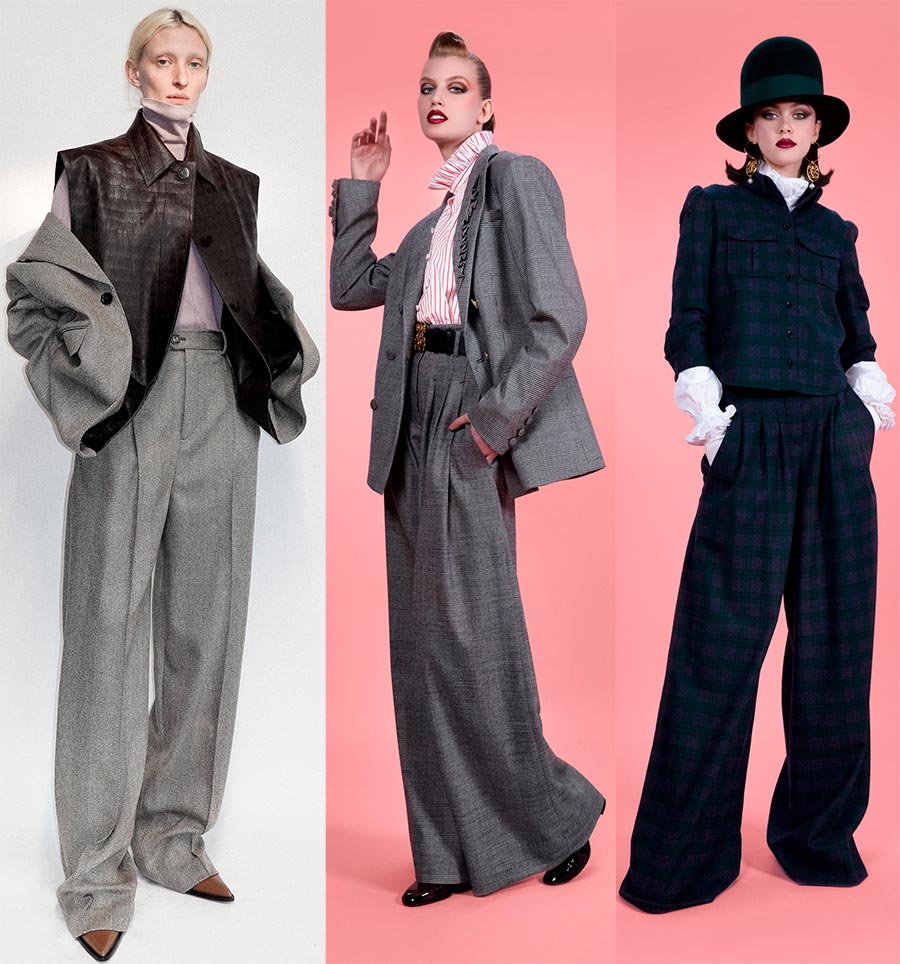 Pantalon large femme