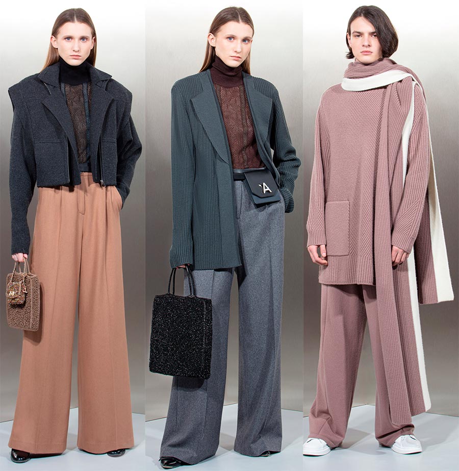 Pantalon large à la mode