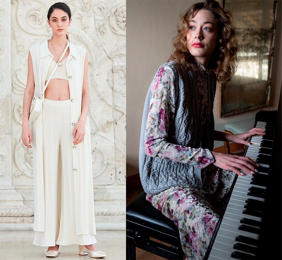 Gilets tricotés pour femmes